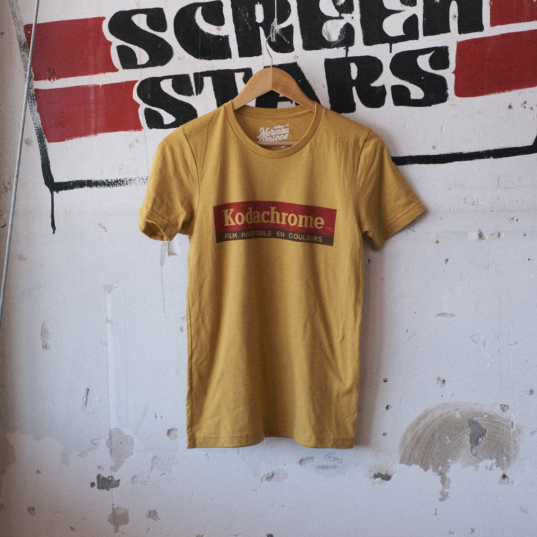 ★KODAK★ Kodachrome Film Askin Short Sleeve T-Shirt YELLOW s-l1200.jpg